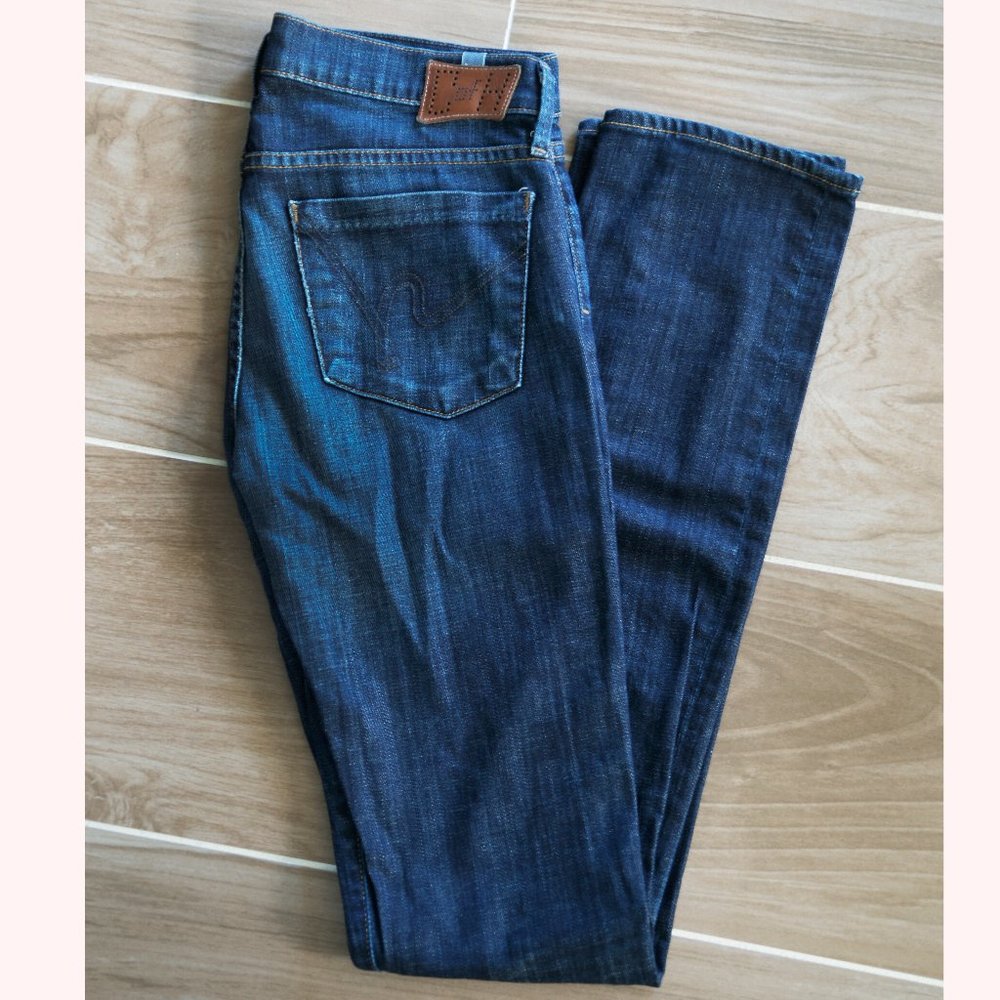Citizens of Humanity Ava Low Rise Straight Leg Size 26 Fine Cottons